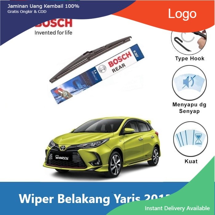 Bosch Rear Wiper Belakang Mobil Toyota Yaris 2013-On Lock 2 14" H352 Litlle_Variasi