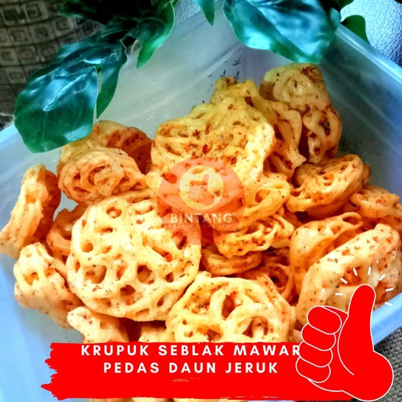 

Krupuk mawar pedas / krupuk Seblak Mawar / seblak rafael 500 gr