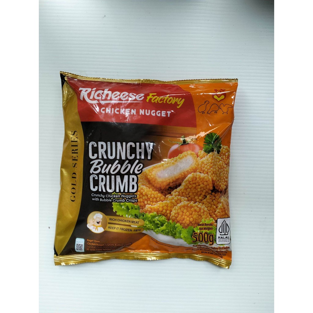 

Richeese Factory Chicken Nugget Crunchy Bubble Crumb - 500g