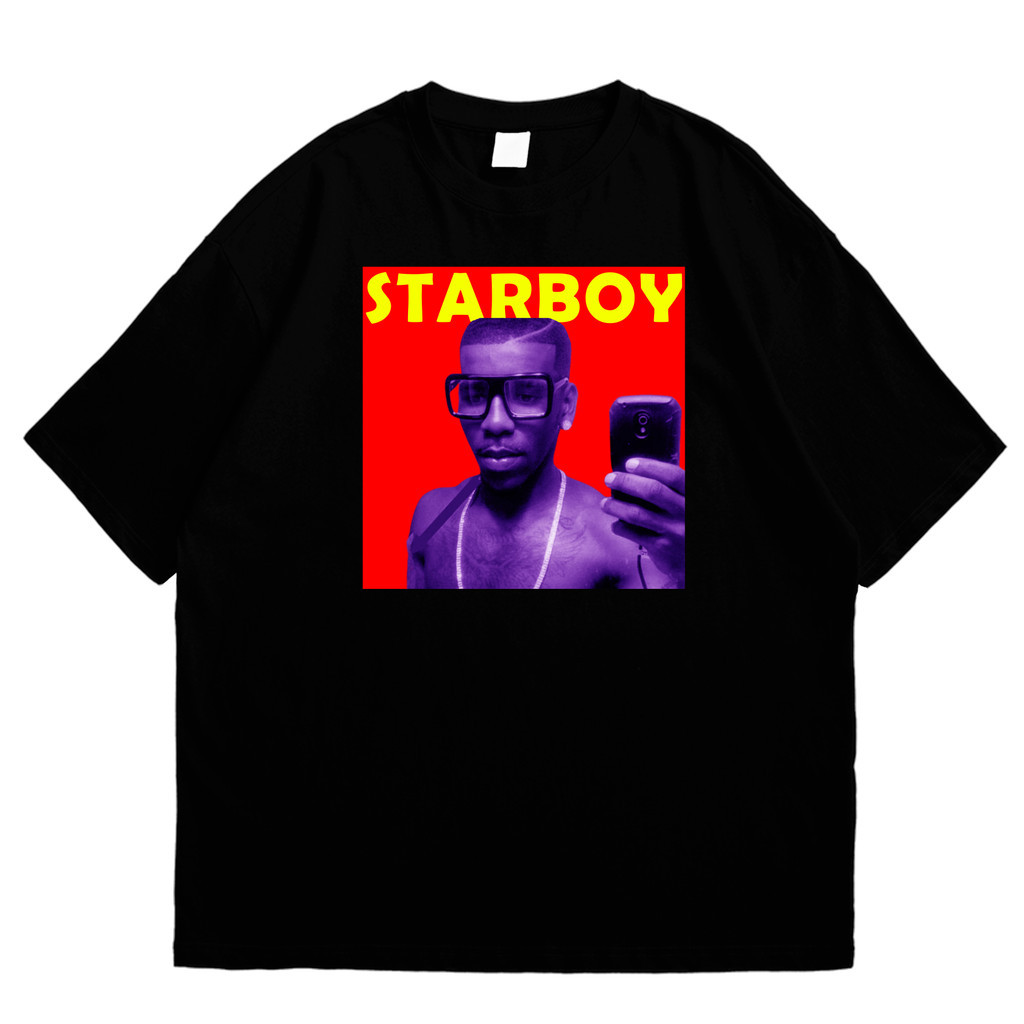 Kaos Starboy Jawir Jomok - Unisex Pria Wanita - Kaos Starboy - Kaos jomok hitam