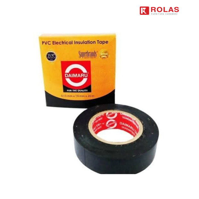 

Daimaru PVC 0.13 mm X 19mm 20 m DAIMARU PVC ELECTRICAL INSULATION TAPE