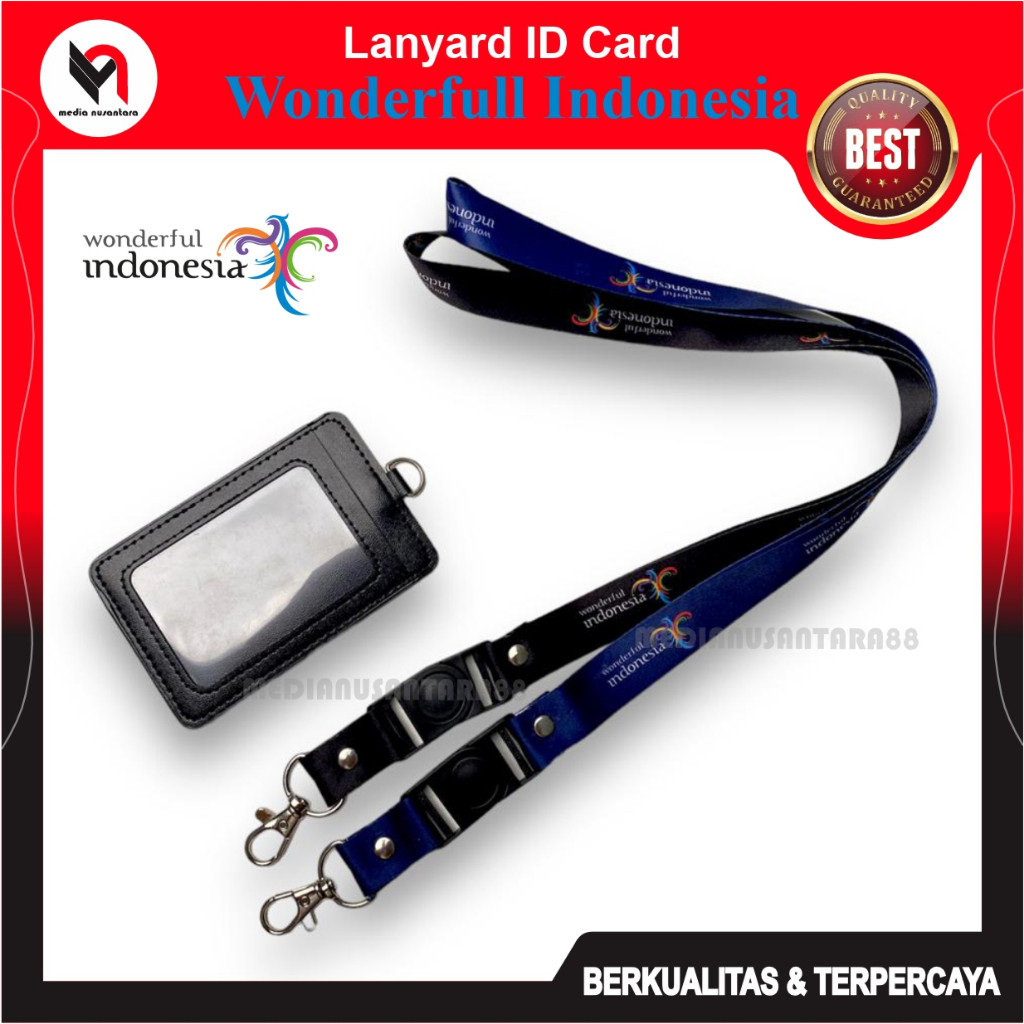 

Wonderfull Indonesia Lanyard Tali ID Card dengan Holder Card