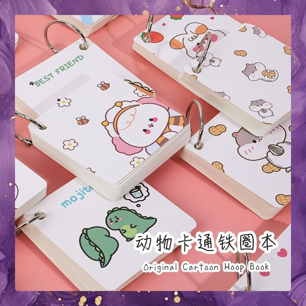 

(SBA) Notebook Mini RING Gantungan Kunci Catatan Memo Motif Lucu Kecil Pengingat Buku AT1429B4