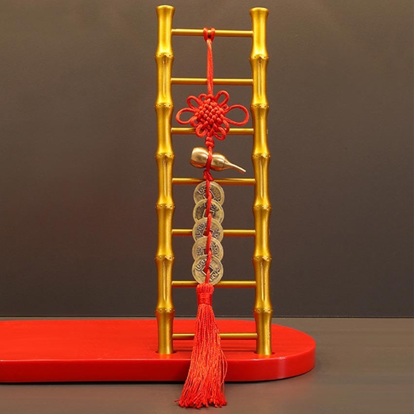 Ornamen Tangga Keberuntungan Tahun Baru Imlek Kebahagiaan Pindah Rumah Dekorasi Tangga Bambu yang