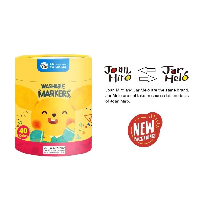 

[New Arrival] Joan Miro Babyroo Washable Marker 40 color spidol warna spidol anak