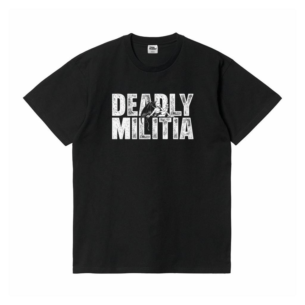 TNGRDEADLY T-Shirt BAP Black Tees Kaos Pria 24s cotton
