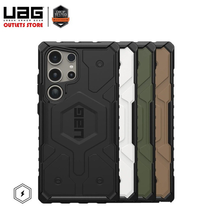 UAG Pathfinder Case Samsung Galaxy S24 Ultra S23 Ultra - Magsafe Casing - Hitam, S24 Ultra