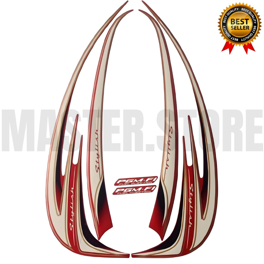 STIKER STRIPING LIS BODY MOTOR SCOOPY STAYLISH 2014 LIS BODY SCOOPY STAYLISH 2014 STANDAR