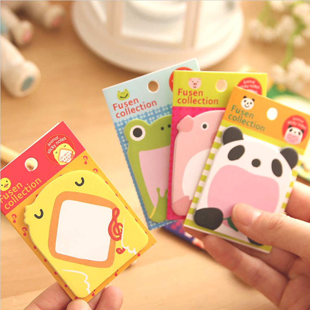 

1Pcs 20Sheets Sticker Cute Kawaii Animal Sticky Notes Notepad Self Adhesive Memo Pads Bookmark Office School Supply Stationery
