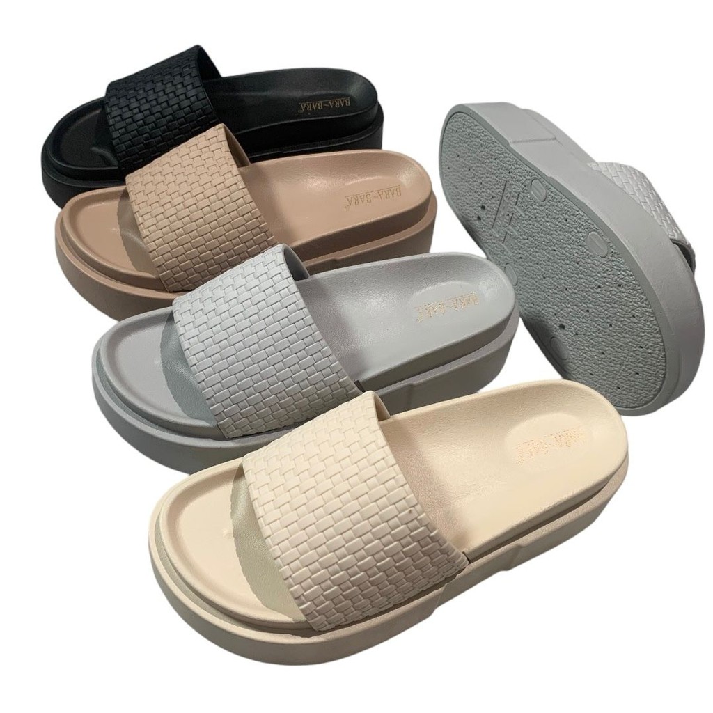 DT Bara Bara Sandal Selop Karet Kokop Anyam Wanita Import JSL2407-BRKTK (F6)