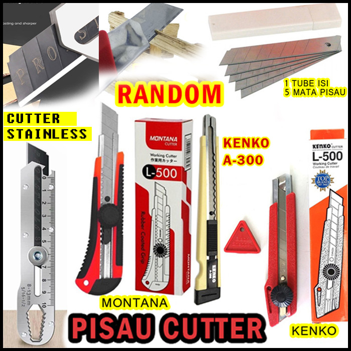 

Pisau Cutter Pemotong Tajam Kuat Perkakas Rumah Tangga Kantor Sekolah