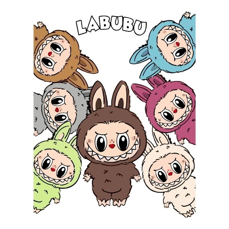 

SABLON SETRIKA - SABLON DTF - SABLON INSTAN - TEMA LABUBU #3