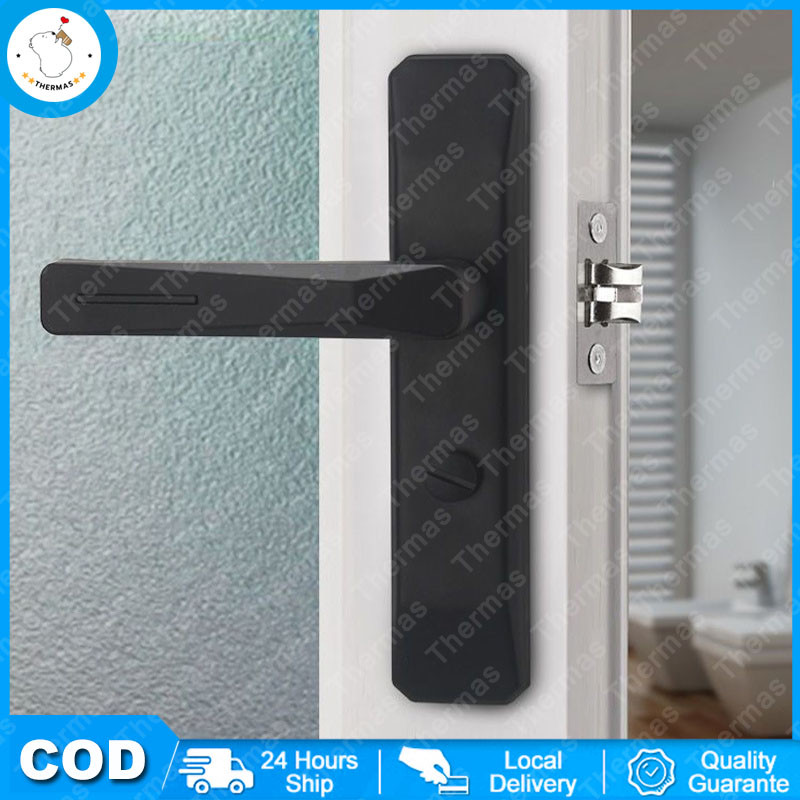 Kunci pintu aluminium Kunci pintu universal Gagang pintu bisu lidah tunggal Gagang pintu kamar mandi