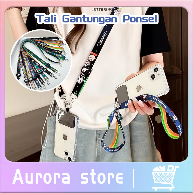 

Tali GANTUNGAN HP Karakter Motif / Tali Gantung HP Handphone Kunci Kartu