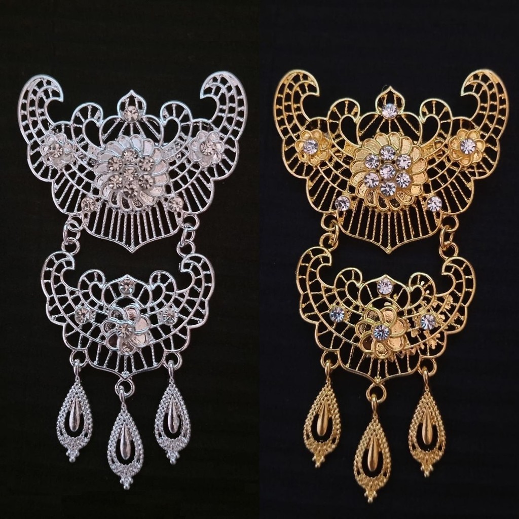 bros kebaya/bros kutubaru/bros kebaya bunga/ Bros jumbo kebaya kutubaru gold