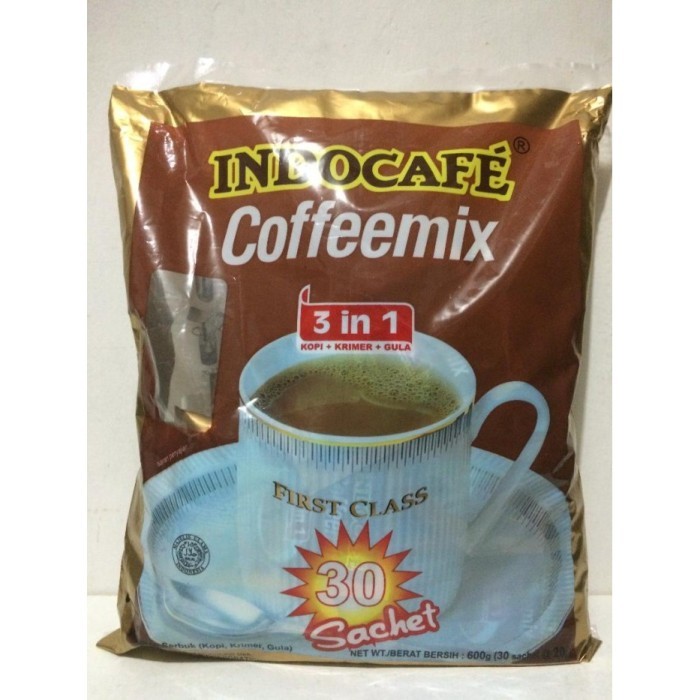 

New Item INDOCAFE COFFEE MIX 3IN1 600g (30X20g)
