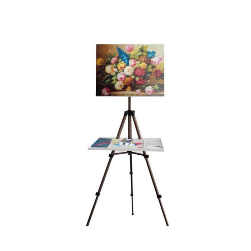 

Handcranked Iron Outdoor Sketching Easel Portable Foldable Height Adjustable Stable Triangle Watercolor Oil Painting Easel