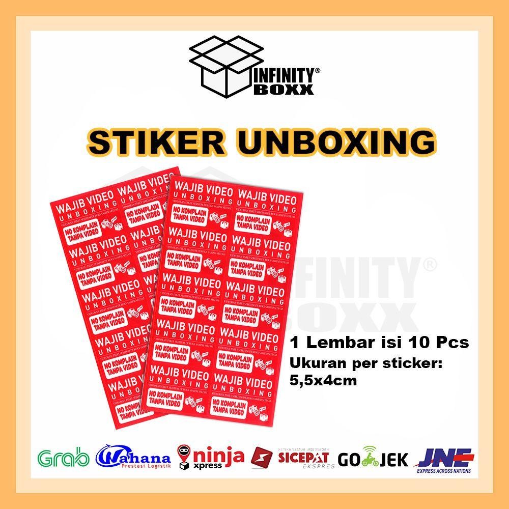 

Sticker unboxing uk 5.5x4 , 10 pcs / lembar
