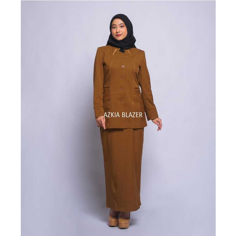 BAHAN PREMIUM / Seragam pns blazer wanita terbaru baju kerja wanita polyester premium import stretch