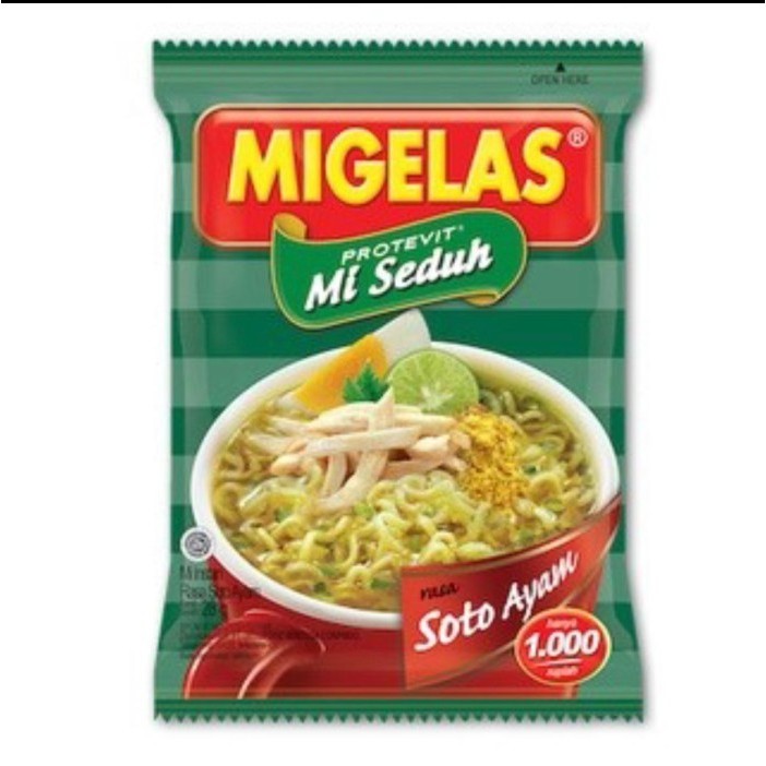 

NEW ITEM NOODLE MIGELAS RASA SOTO AYAM SACHET 28G