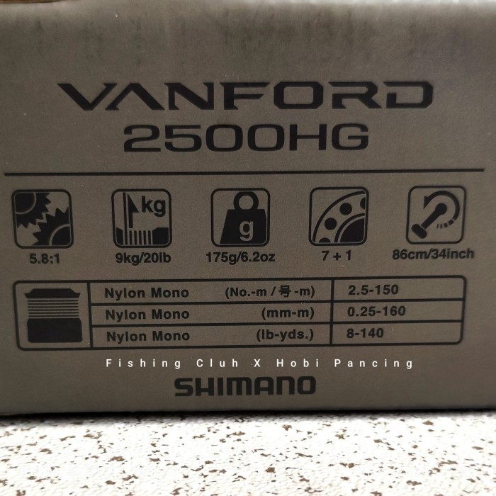 Reel Shimano Vanford FA 2024 1000 2500 C3000 4000 C5000XG Power Handle, Ci4+, Mgl , Galatama - C3000