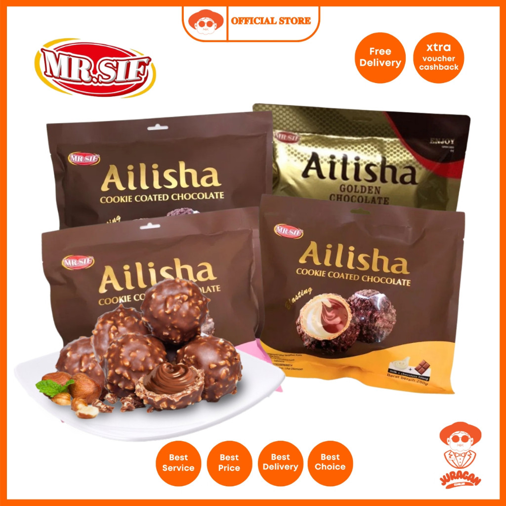 

Ailisha Golden Chocolate 200g Ailisha Cookie Coated Chocolate Coklat Cookies Ball Aneka Rasa Strawberry Milk Chocolate Cokelat Malaysia 200g / 250g