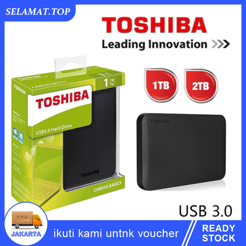 Hardisk Eksternal Toshiba 2TB 1TB HDD USB 3.0 Portable External Hard Drive Hard disk Eksternal Hardi