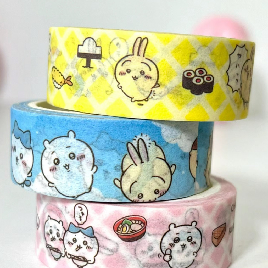

[HARU] Chiikawa x Kurasushi Series Washi Tape Journal Scrapbooking Journaling Kit Masking Tape