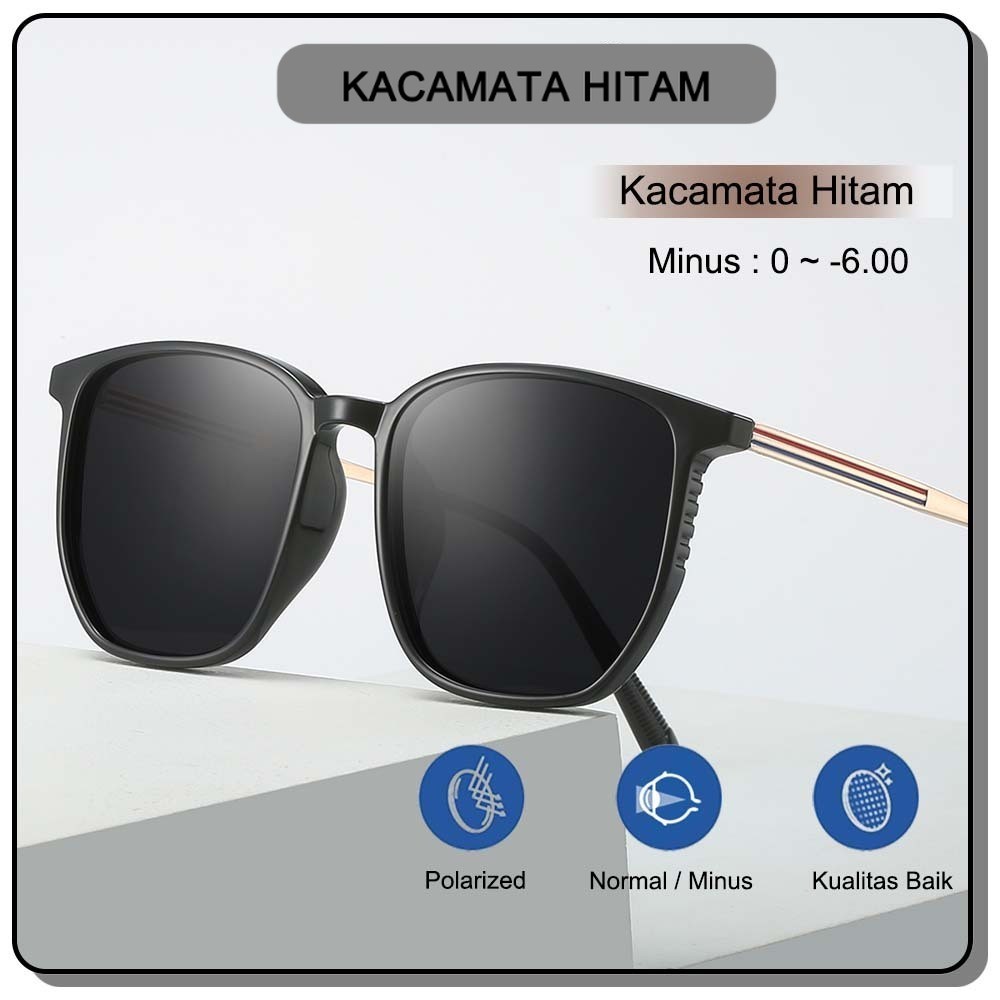 Viendo Frame Kacamata Hitam Minus Wanita Pria Cowok 2023 Fashion Keren Elastik TR90 Anti Sinar Matah