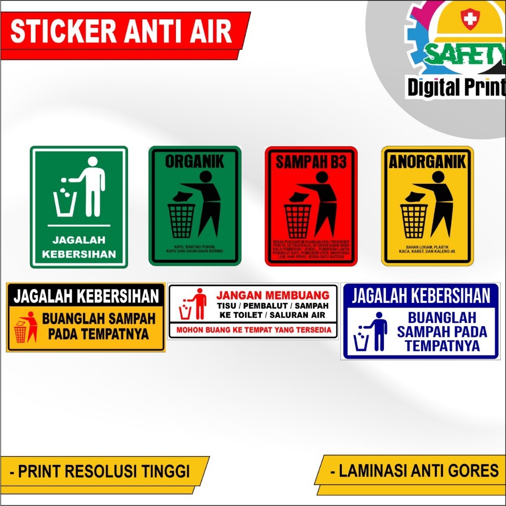 

STIKER SIGN DILARANG MEMBUANG SAMPAH SEMBARANGAN/BUANGLAH SAMPAH PADA TEMPATNYA STIKER VINYL VARIAN UKURAN PROMO