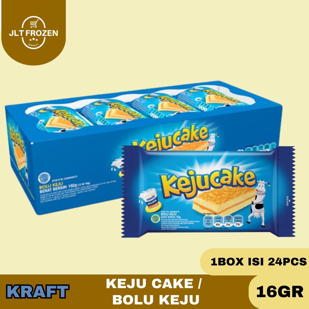 

Kraft Keju Cake Bolu Keju Kraft 1 Box Isi 12Pcs 16gr