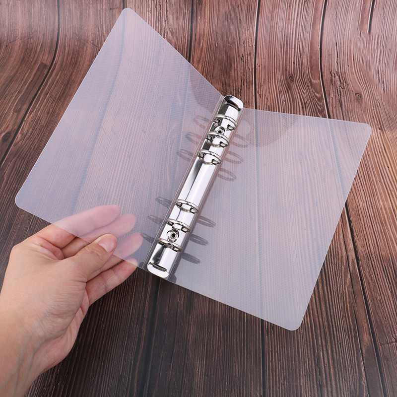 

Creative transparent twill pp binder shell a6 a5 six-hole b5 nine-hole folder