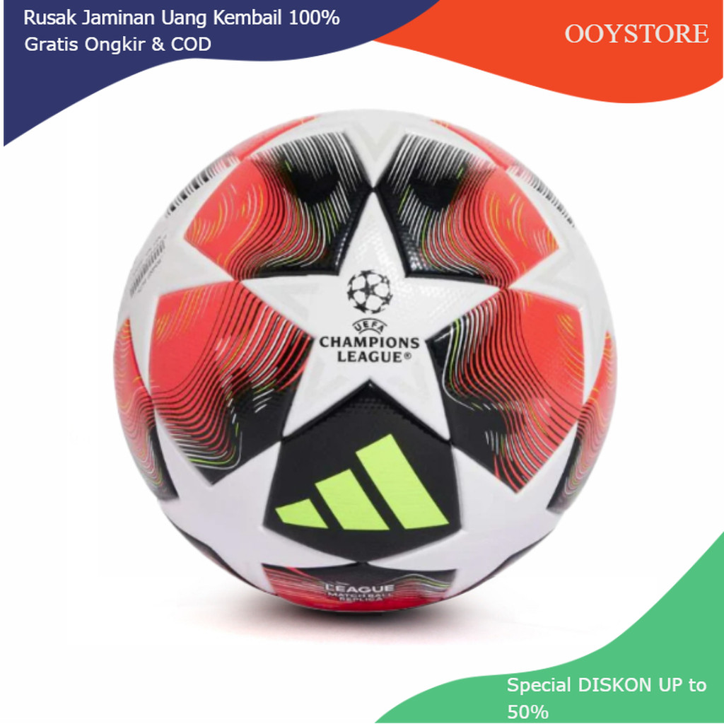 ADIDAS bola sepak ADIDAS CHAMPIONS ORIGINAL 2025 bola kaki size 5