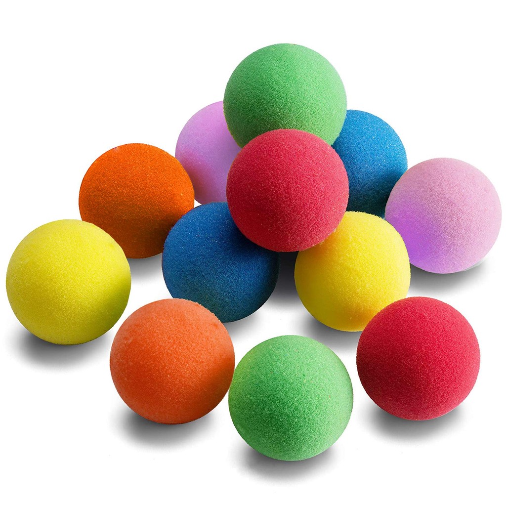 Soft Foam Balls for Air Toy Gun Lightweight Mini Play Ball for Safe Indoor Toys Fun Vibrant Assorted