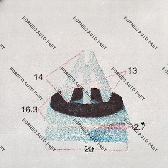 Klip Kancing Fender Moulding Mobil Ford