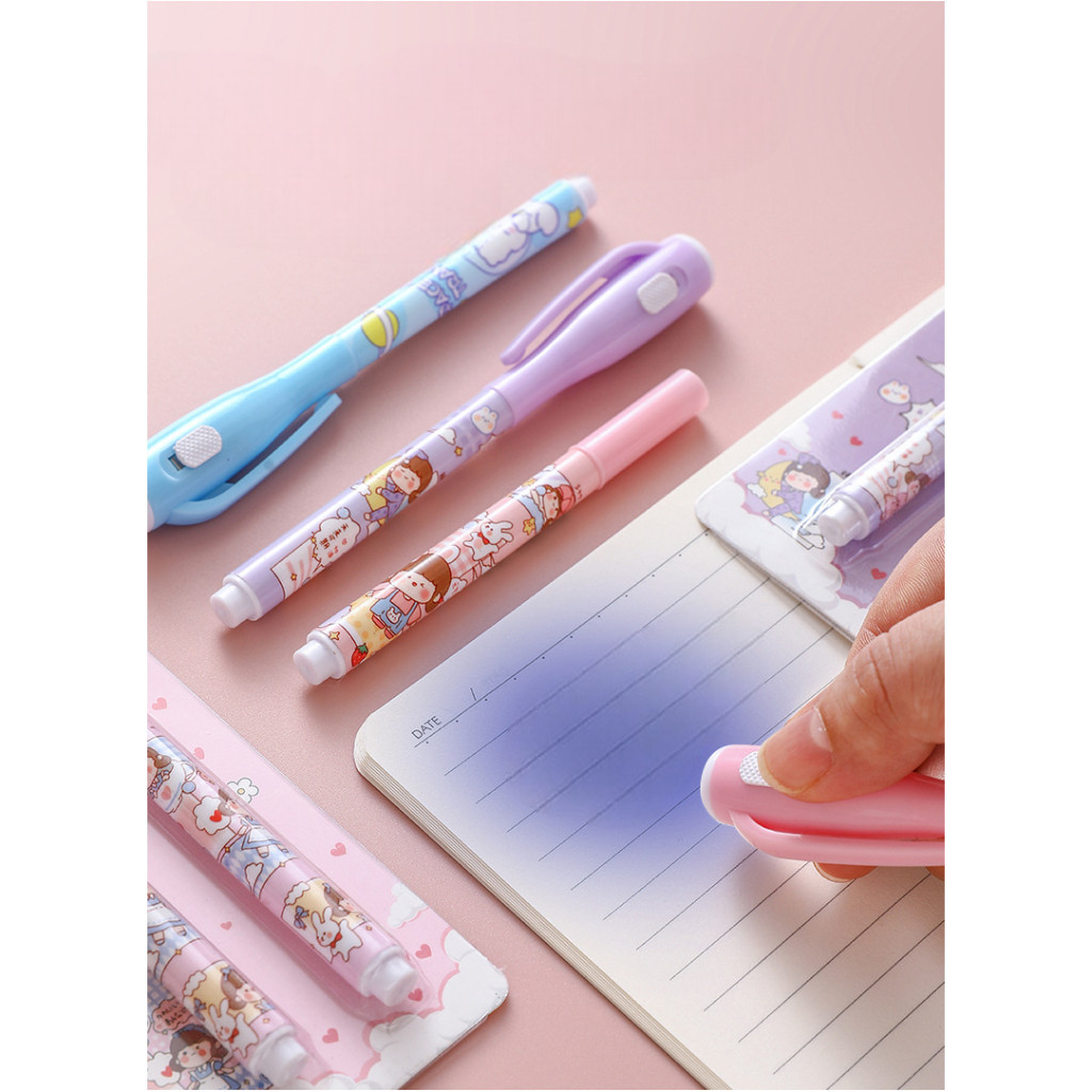 

Pulpen Magic Invisible Tinta Transparant Sinar Uv 1131