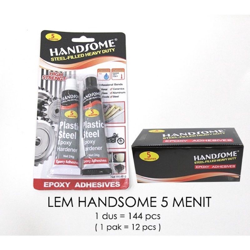 

1 pcs Lem besi handsome 5 menit