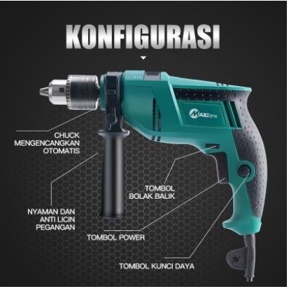 MESIN BOR 13 MM IMPACT DRILL SH-09 MESIN BOR LISTRIK MAILTANK