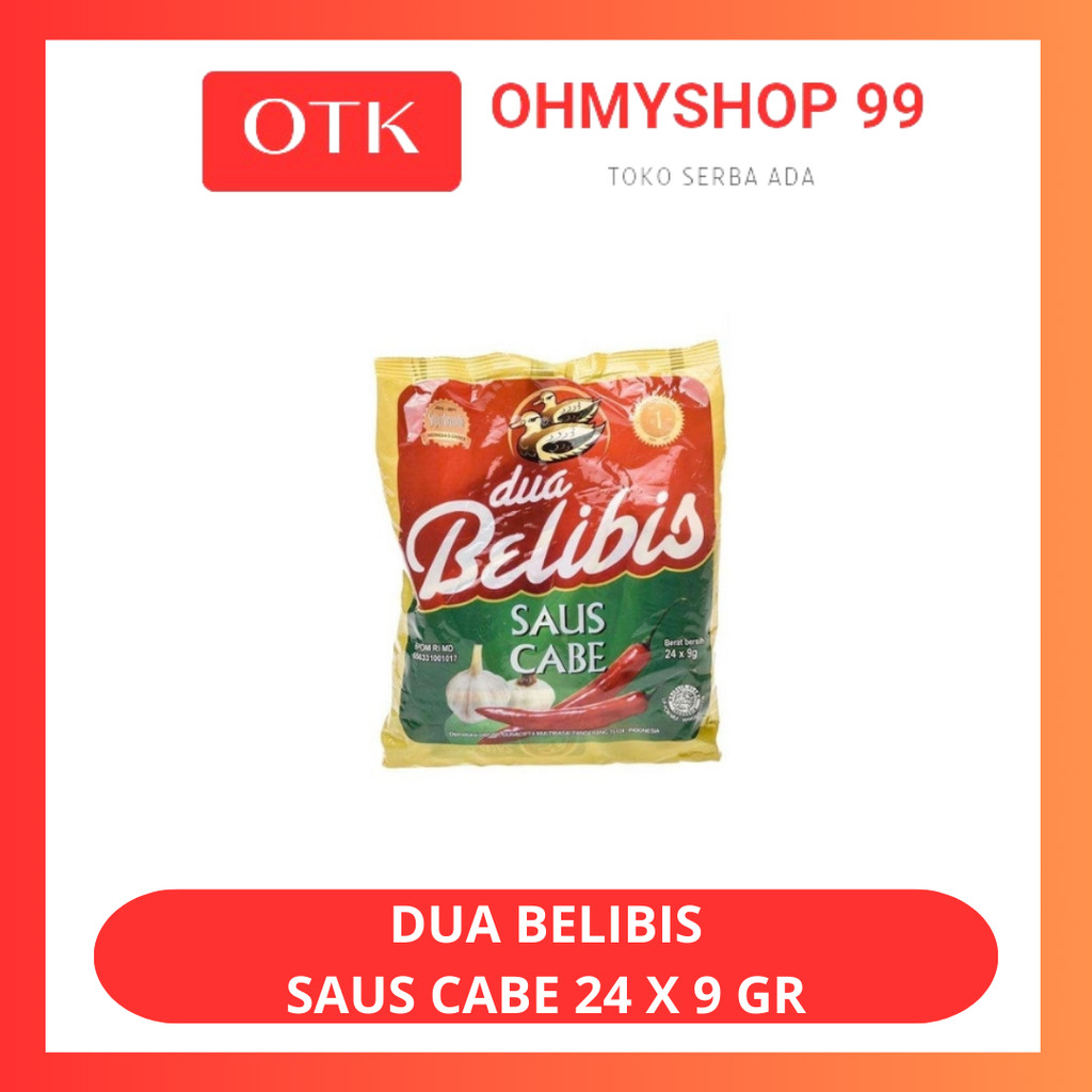 

DUA BELIBIS Saus Cabe Saos Cabai 24 x 9gr
