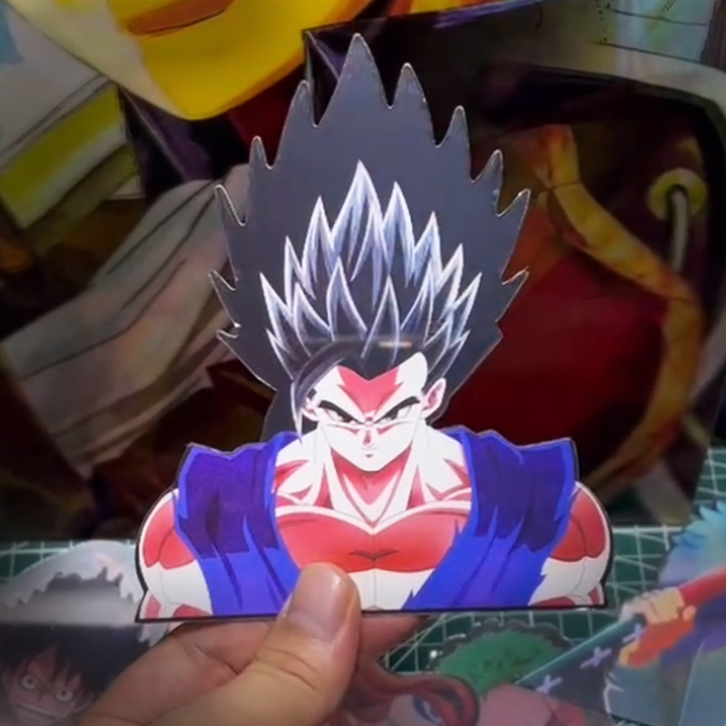 

Anime Dragon Ball Car Sticker Son Gohan Waterproof 3D Motion Sticker Laptop&Refrigerator Sticker Wall art Home Decor Toy Gift
