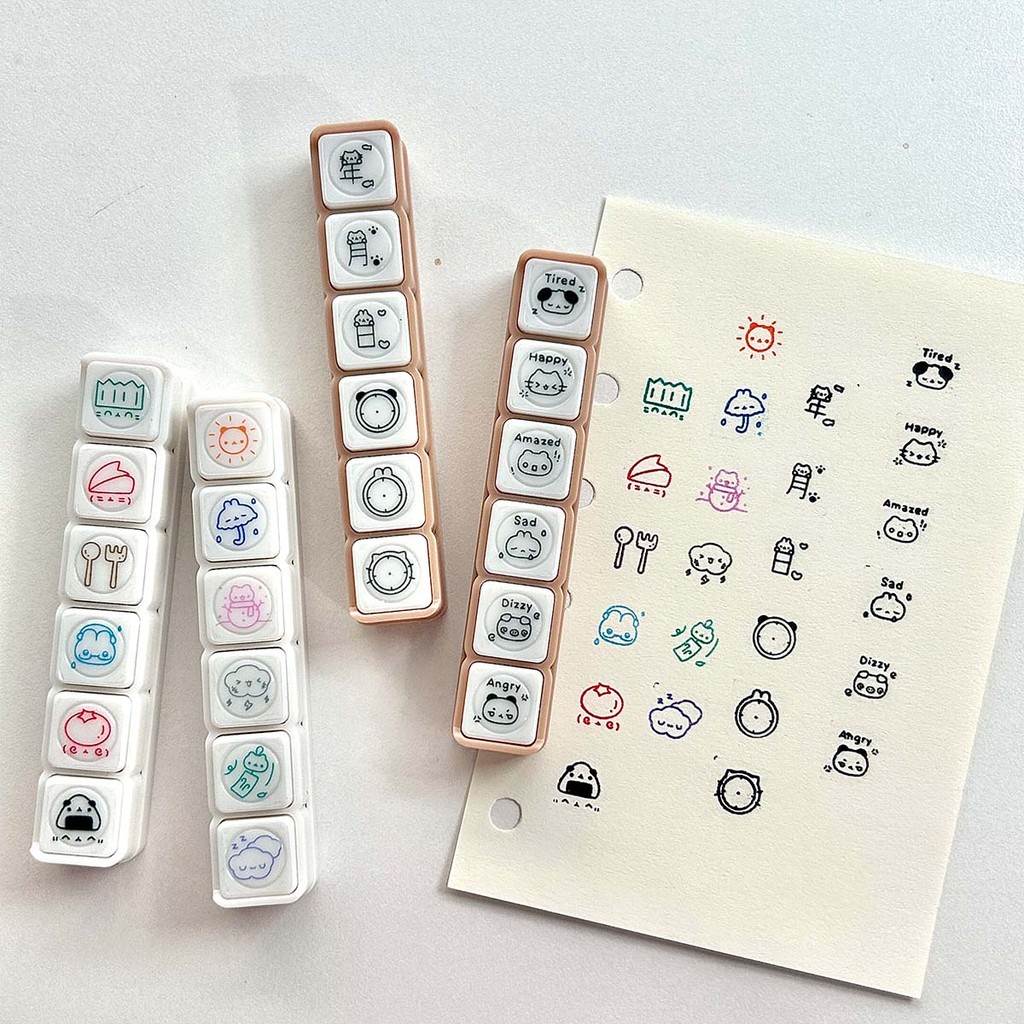 

Kawaii Decorative Stamps for Scrapbooking Stationery Stamps For Arts Diy Crafts Album Journal Planner