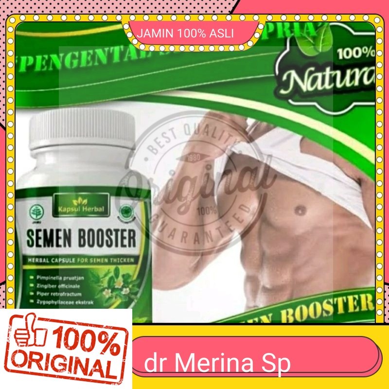 100% ASLI Semen Booster Asli Herbal Obat Kapsul Penyubur Sperma Pria Pnambah Stamina Original