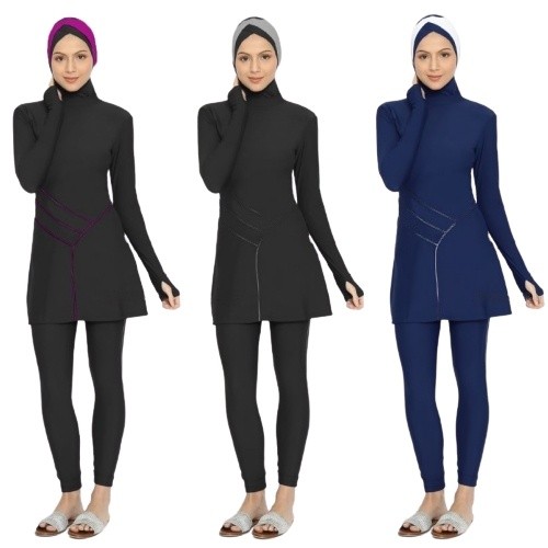 GARNESHOP  Edorasports Myra Baju Renang Wanita Muslimah - Baju Diving Wanita - Baju Pantai Wanita