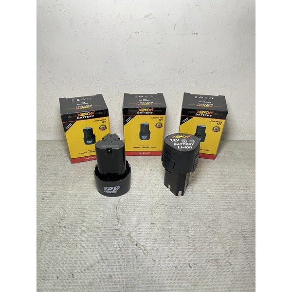baterai bor cordless 12v - 1.5ah xenon / baterai cordless 12v xenon / baterai Li-ion 12v xenon / bat