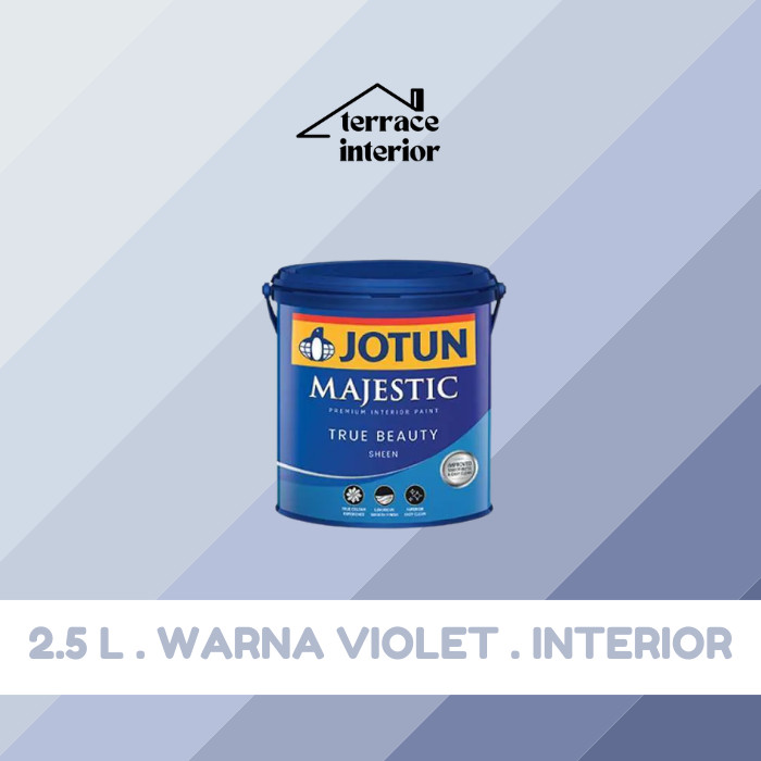 Cat Tembok Majestic Sheen Interior Jotun warna violet 2.5 L