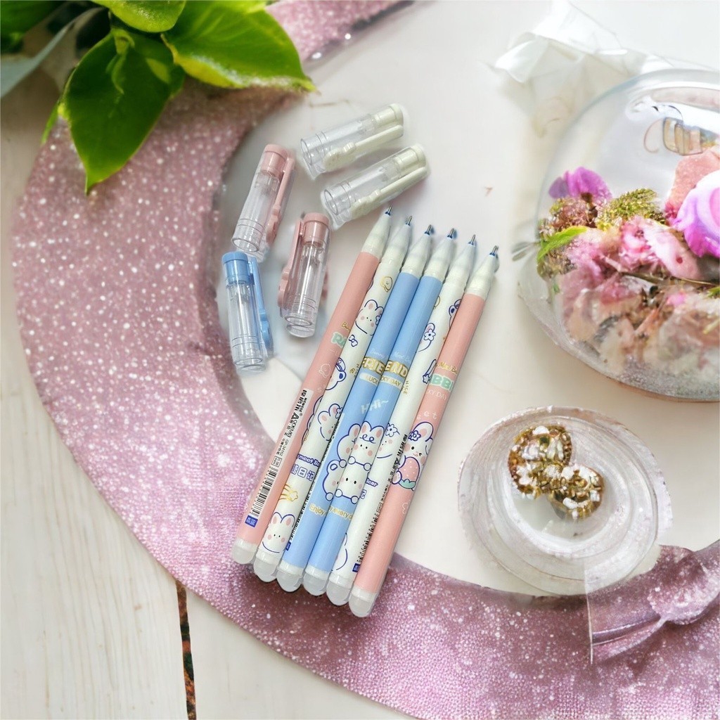 

MAOMAO Pulpen Gel 0.5mm Erasable Gel Pen Bolpoin Tinta Gel Cair Bisa Di Hapus Pena Aesthetic Edition Karakter Kartun