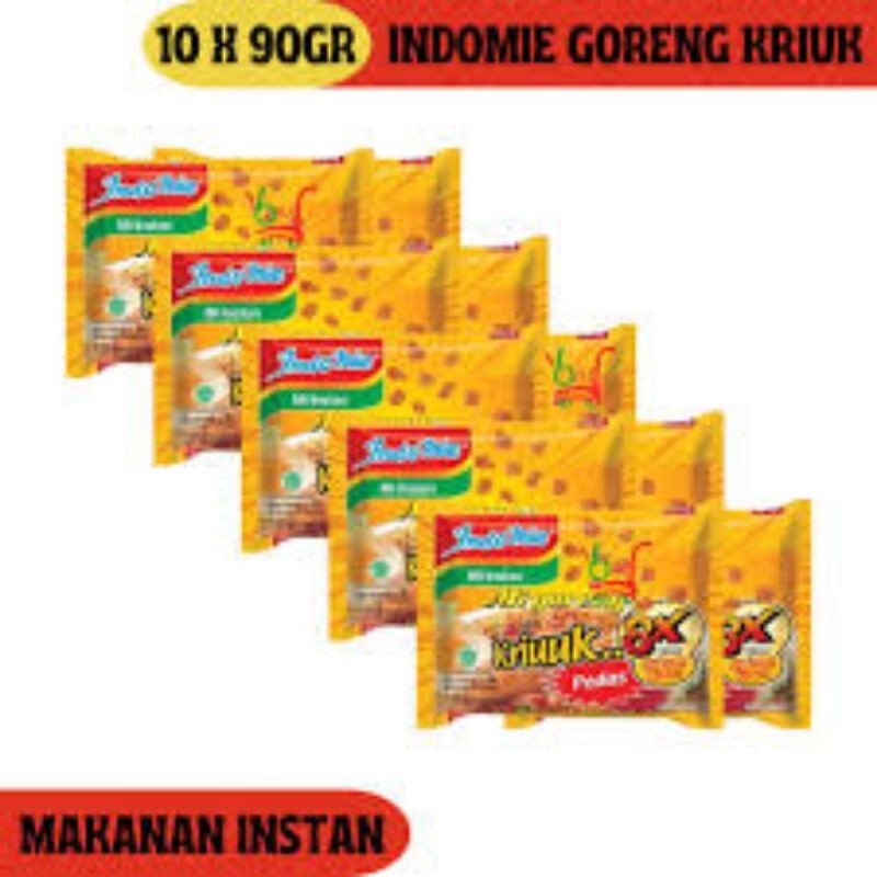 

Indomie Goreng Kriuuk 8X Pedas 90Gr isi 10 PcS