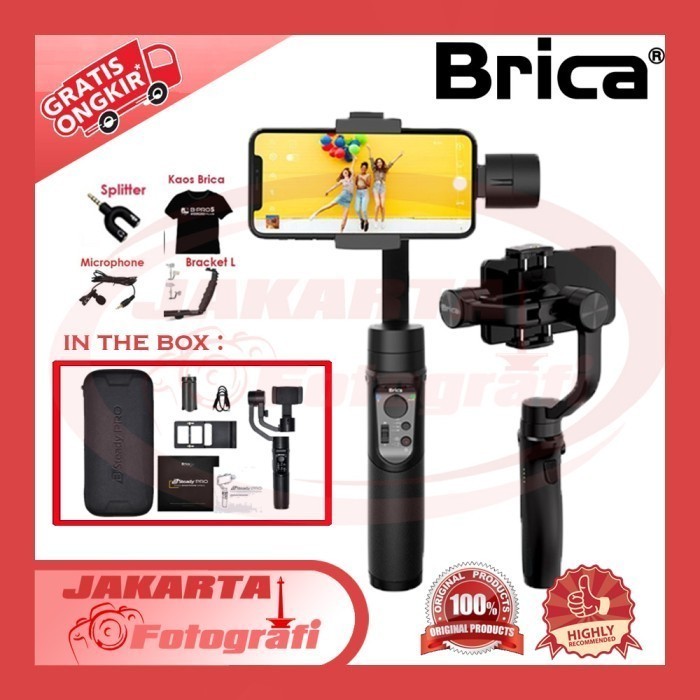 Brica B-Steady PRO 2023  - BSteady PRO - Gimbal 3-Axis Stabilizer RESMI Steady PRO 2024