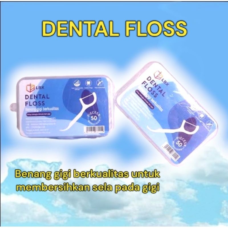 Doctor Bei Dental Floss 50pcs dr benang tusuk gigi dentalfloss flosser