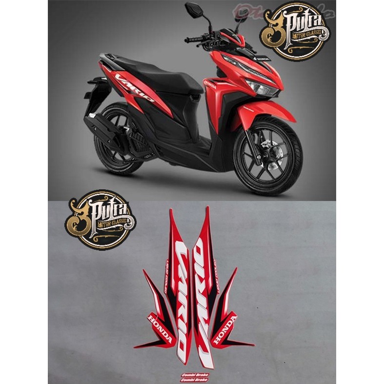 Striping motor/sticker motor/stiker/scotlet/skotlite/lis body/NEW VARIO TECHNO 125 2020 MERAH